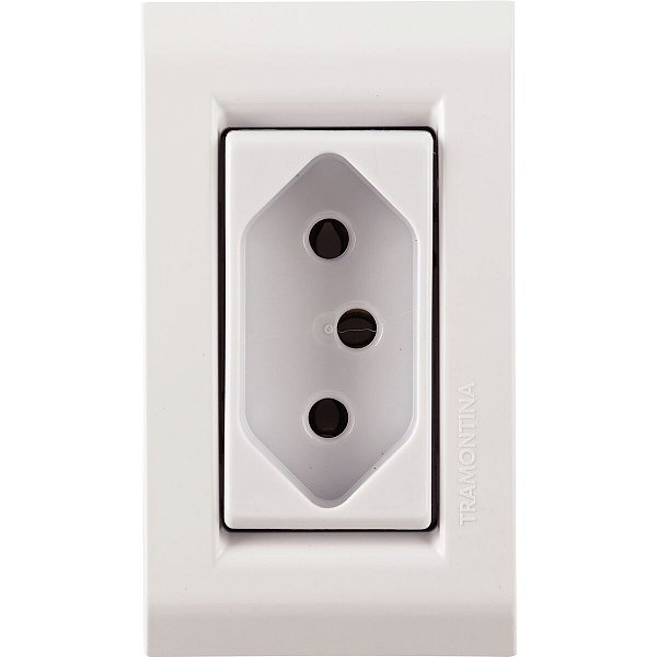 Tomada 2P+T 10A 250V P/ Moveis Tramontina 57170101