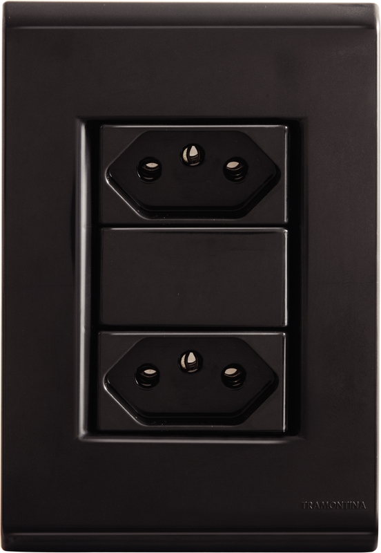 Cj Tomada 20A Grafite Liz Tramontina 57173066