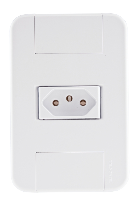 Tomada 2P+T 20A/250V Tablet Br Tramontina 57240213