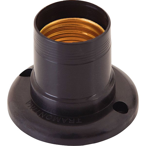 Soquete Fixo E27 4A 250V Preto Priscus Tramontina 57499098