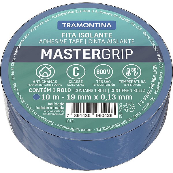 Fita Isolante Azul 10M 0,13X19Mm Tramontina 57545053
