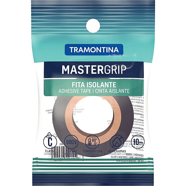 Fita Isolante Preta 10M 0,13X19Mm Tramontina 57545101