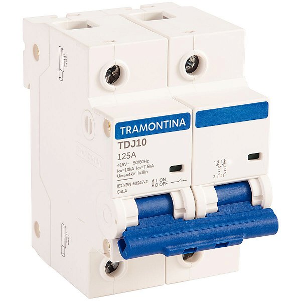 Minidisjuntor Tdj102C125 2P125A10Ka Tramontina 58012146