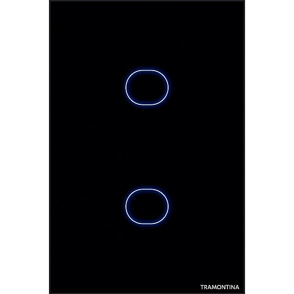 Interruptor Touch 2 Canal Preto Tramontina 57199051