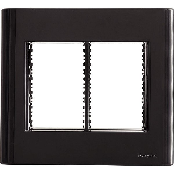 Espelho Placa 6 Postos 4X4 Giz Preto Tramontina 57200083