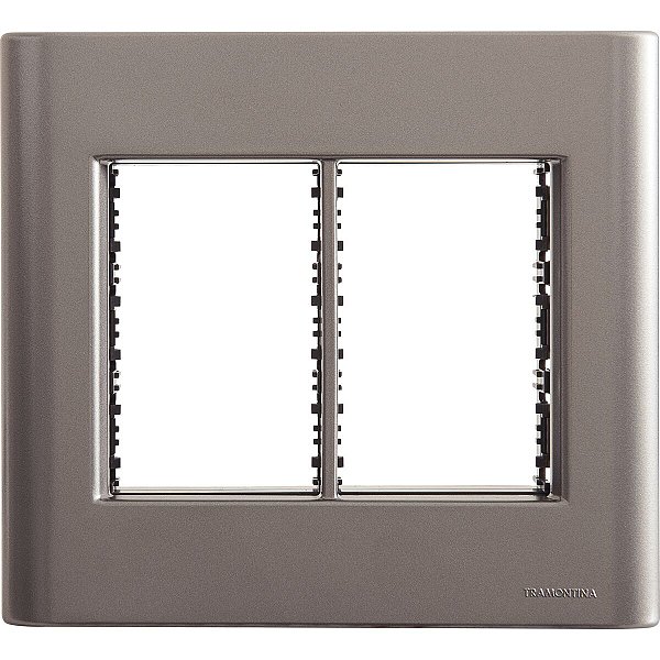 Espelho Placa 6 Postos 4X4 Onix Metalizado Tramonti 57200091
