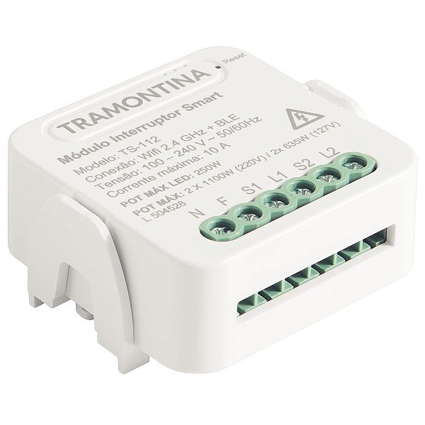 Modulo Interruptor 2 Canal Smart Tramontina 57498061
