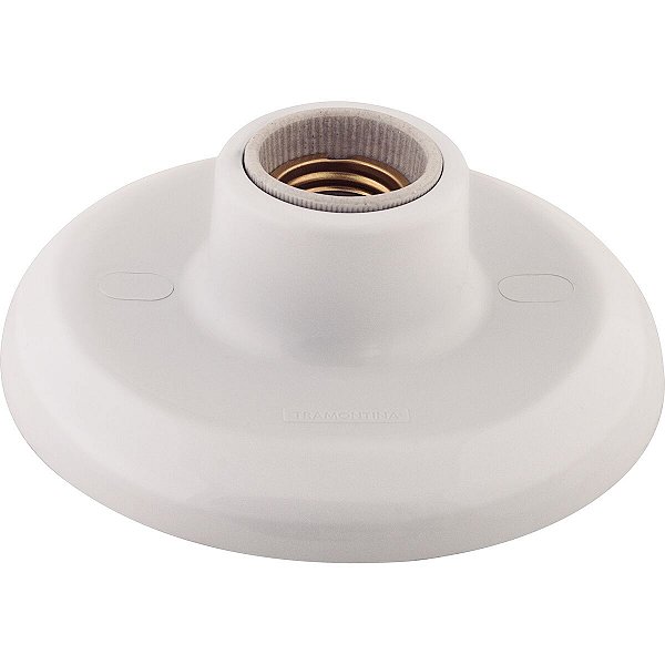 Plafon Soquete Porcelana 4A 250V Branco Tramontina 57499195