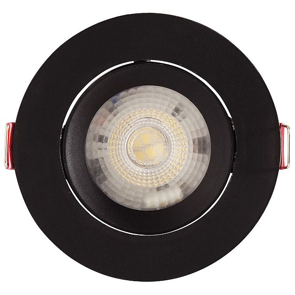 Spot Led Redondo 3W 3000K Preto Tramontina 58021507
