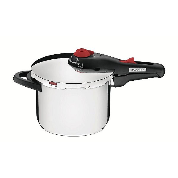 Panela Pressao Aco Inox Solar 6L 22cm Tramontina 62516222