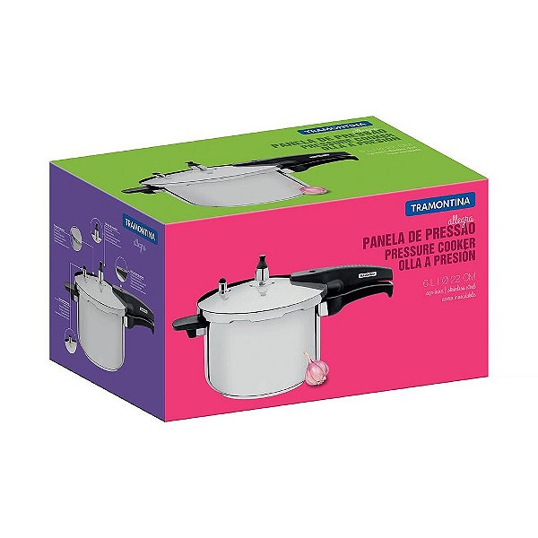 Panela Pressao 6L Inox Allegra 22cm Tramontina 62676220