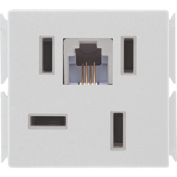 Tomada P/Telefone 4P+Rj11 Aria Tramontina 57217050