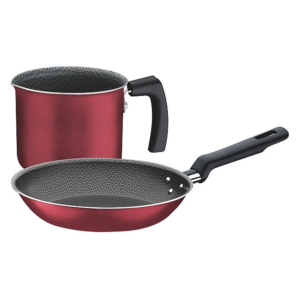 Jogo Frigideira Fervedorc5Pc Vermelho Tramontina 20399792
