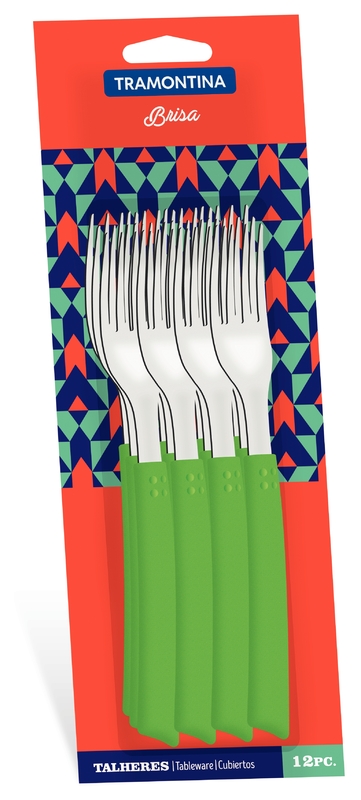 Conj Garfo Mesa Inox 12Pc Brisa Verde Tramontina 23152920