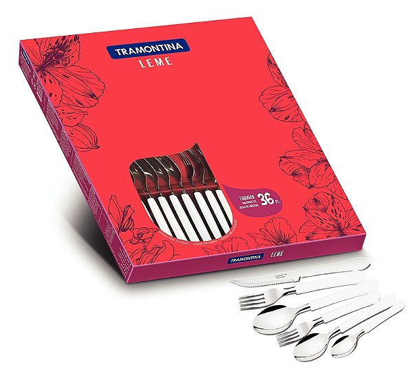 Faqueiro Inox 36Pc Leme Bra Tramontina 23198842