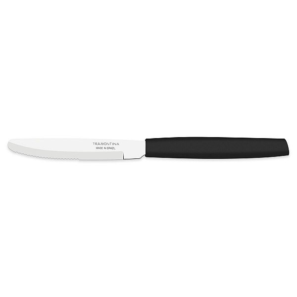 Faca Sobremesa Inox 3 Munique Preto Tramontina 23254403