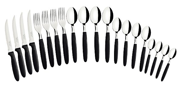 Faqueiro Inox 20Pc Ipanema Preto Tramontina 23398085