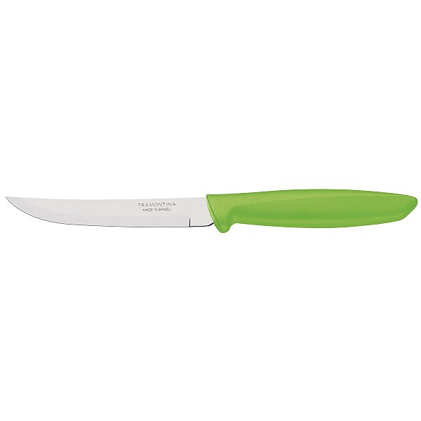 Faca Fruta Inox 5 F/Liso Plenus Verde Tramontina 23431825