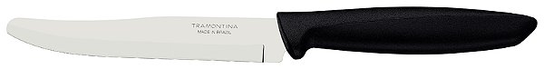 Faca Fruta Inox 5 F/Liso Plenus Preto Tramontina 23440805