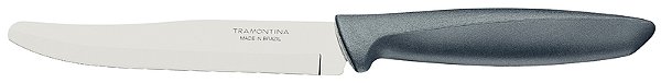 Faca Fruta Inox 5 F/Liso Plenus Cinza Tramontina 23440865