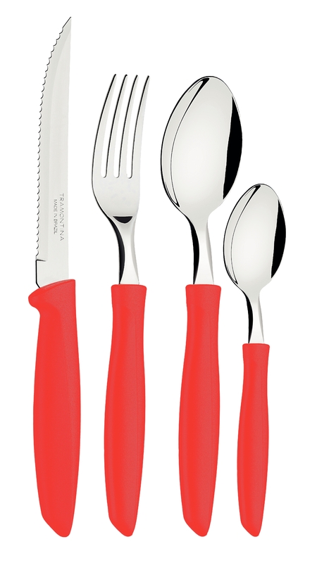 Talher Inox Plenus Vermelho Tramontina 23498735