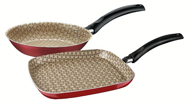 Bistequeira Frigideira 2Pc Turim Vermelho Tramontin 27899022
