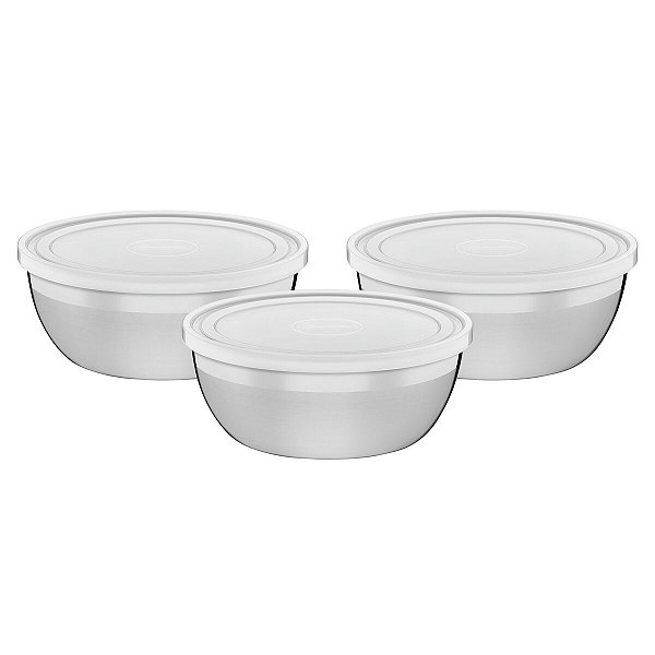 Jg Pote Inox 3 Pcs Tampa Freezinox Tramontina 64220190