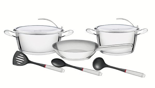 Jg Panelas Aco Inox 6P Ventura Vit  Tramontina 65360394