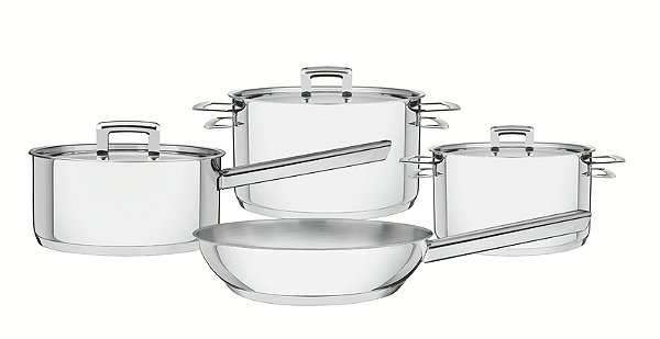 Jg Panelas Aco Inox 4 Pcs Brava Tramontina 65400021