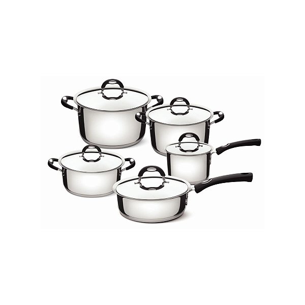 Jg Panelas Aco Inox 5Pcs Duo Silic  Tramontina 65480036