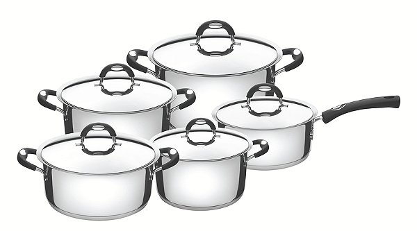 Jg Panelas Aco Inox 5Pcs Duo Silic  Tramontina 65480096