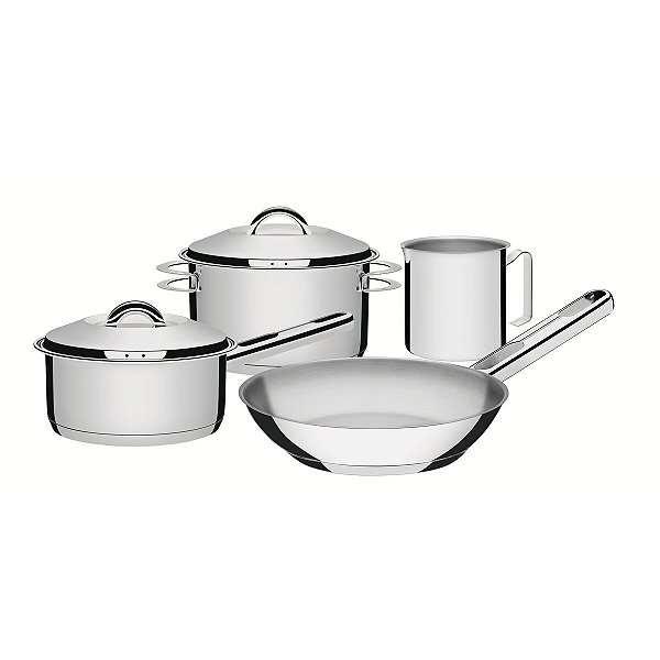 Jg Panelas Aco Inox 4 Pcs Solar Tramontina 65510733