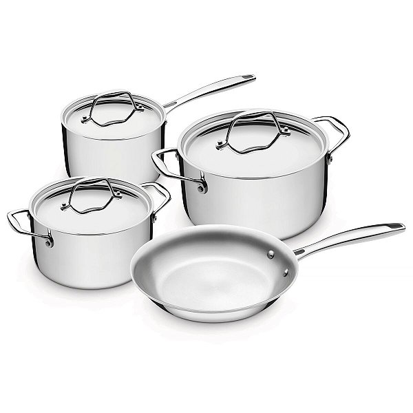Jg Panelas Aco Inox 4 Pcs Trix Tramontina 65820136