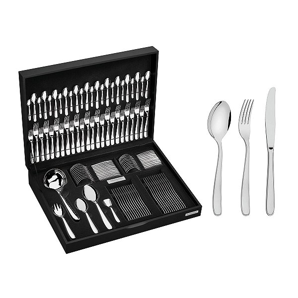 Faqueiro Aco Inox 101Pcs C/Estojo Tramontina 66902215