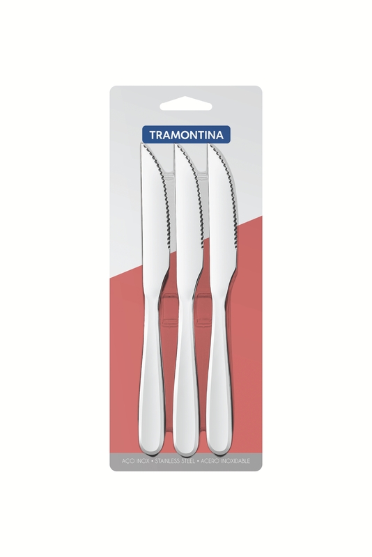 Jg Faca Churrasco Aco Inox 3P Angra Tramontina 66903181