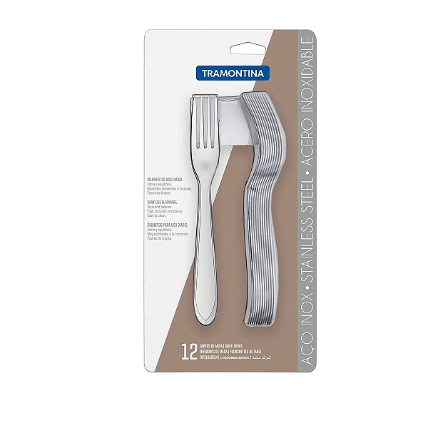 Jg Garfo Mesa Aco Inox 12Pcs Laguna Tramontina 66906026