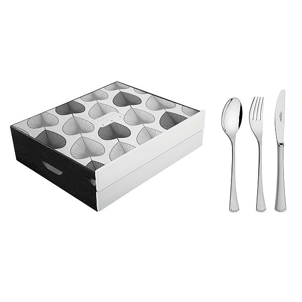 Faqueiro Aco Inox 42Pcs O Cristal Tramontina 66909200