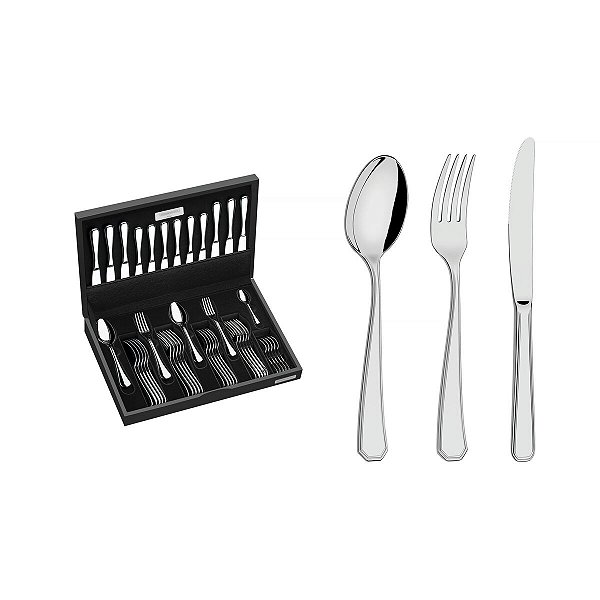 Faqueiro Aco Inox 42Pcs C/Estojo Tramontina 66912204