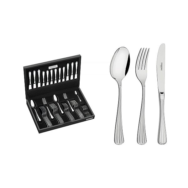 Faqueiro Aco Inox 42Pcs C/Estojo Tramontina 66916204