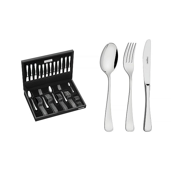 Faqueiro Aco Inox 42Pcs C/Estojo Tramontina 66917204