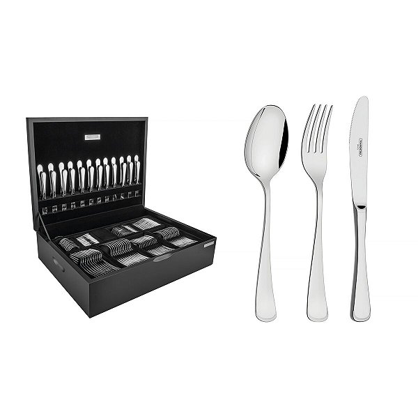 Faqueiro Aco Inox 130Pcs C/Estojo Tramontina 66917224