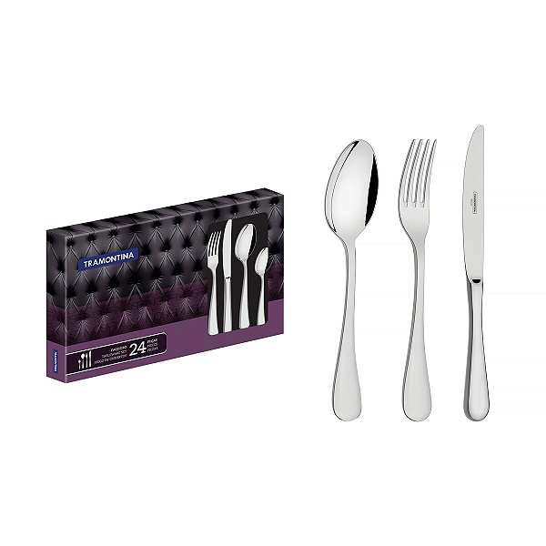 Faqueiro Aco Inox 24Pcs Classic Tramontina 66928000