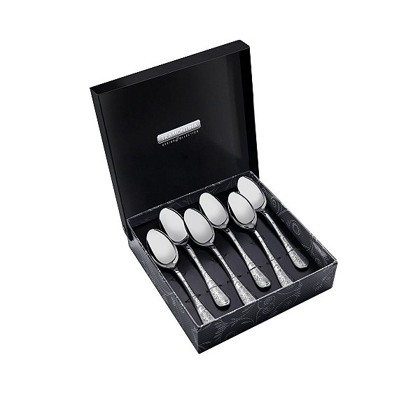 Jg Colher  Cha Aco Inox 6P  Classic Tramontina 66928507