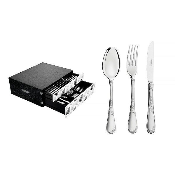 Faqueiro Aco Inox 101Pcs C/Estojo Tramontina 66929210