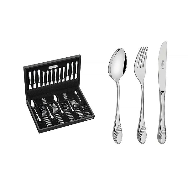 Faqueiro Aco Inox 42Pcs C/Estojo Tramontina 66931204