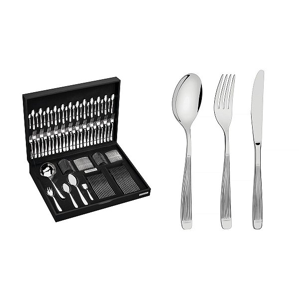 Faqueiro Aco Inox 101Pcs C/Estojo Tramontina 66940215