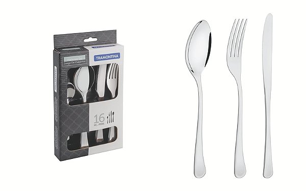 Faqueiro Aco Inox 16Pcs Havana Tramontina 66945656