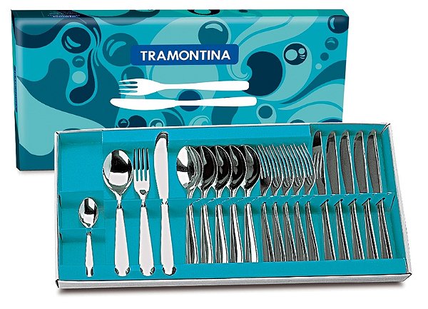 Faqueiro Aco Inox 24Pcs Cosmos Tramontina 66950840