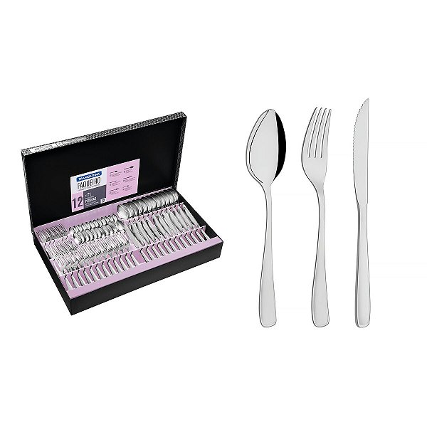 Faqueiro Aco Inox 72Pcs Continental Tramontina 66965154