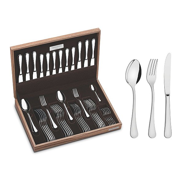 Faqueiro Aco Inox 42Pcs Zurique Tramontina 66986200